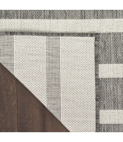 Nourison Positano Charcoal Ivory POS03 2ft.2in. x 8ft. Rect. Rug