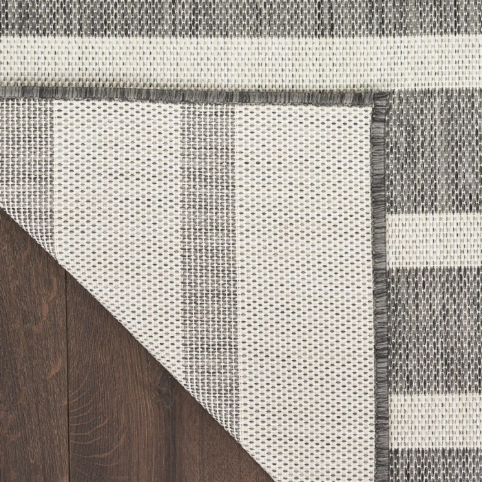Nourison Positano Charcoal Ivory POS03 2ft.2in. x 8ft. Rect. Rug