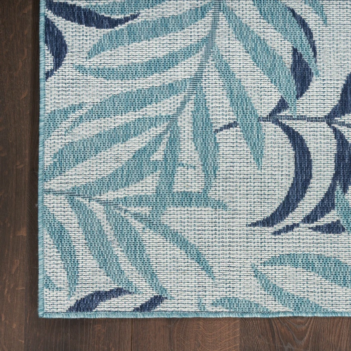 Nourison Garden Oasis Blue GOA01 10 ft. X 14 ft. Rect. Rug