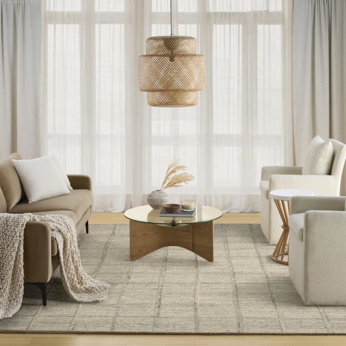 DKNY Pure Framework Grey FRA01 5ft. x 7ft.6in. Rect. Rug