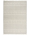 Nourison Paxton Ivory/Grey PAX05 5ft. 3in. x 7ft. 11in. Rect. Rug