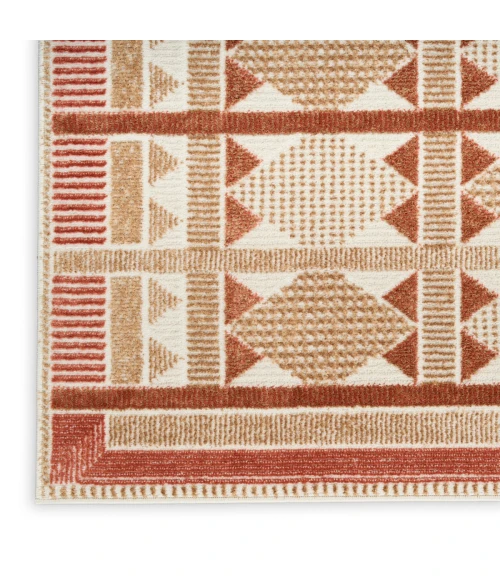 Nourison Nordic Rust NRC06 8 ft. X 10 ft. Rect. Rug