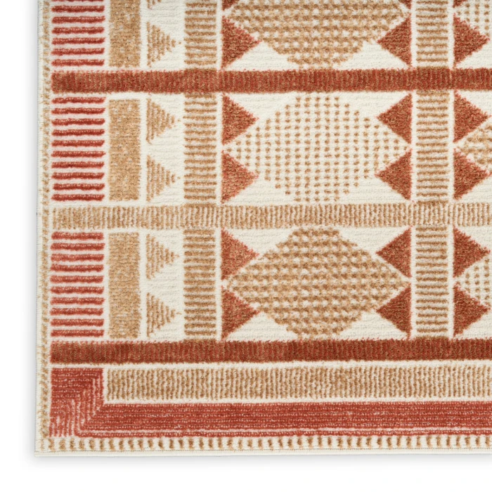 Nourison Nordic Rust NRC06 8 ft. X 10 ft. Rect. Rug