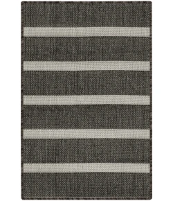 Nourison Positano Black Ivory POS03 3ft. x 5ft. Rect. Rug