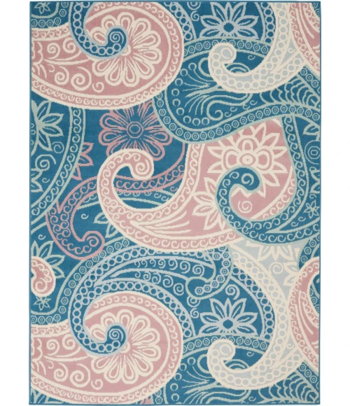 Nourison Home Jubilant Blue JUB13 6ft. x 9ft. Rect. Rug