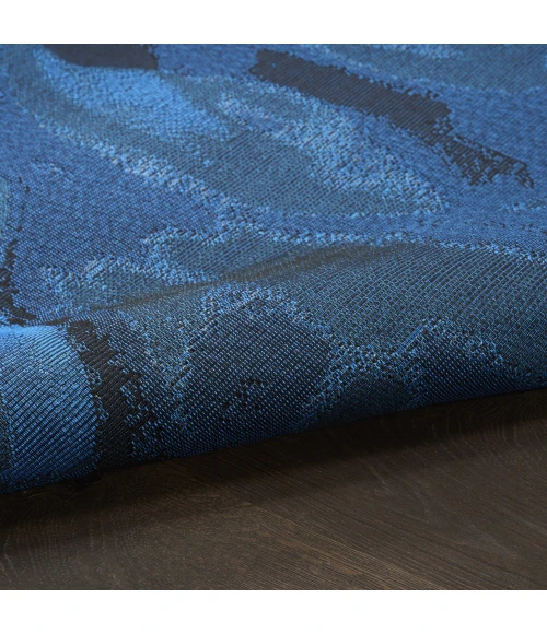 Nourison Home Color Splash Blue CSP09 5ft.3in. x 7ft.3in. Rect. Rug