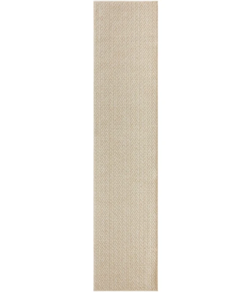 Nourison Tulum Cream TLM02 2 ft. 2 in. X 10 ft. Rect. Rug