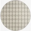 Nourison Positano Light Grey POS04 8ft. Round Rug