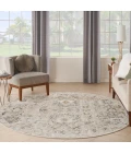 Nourison Oushak Home Grey OUS01 7 ft. 10 in. X Round Rug
