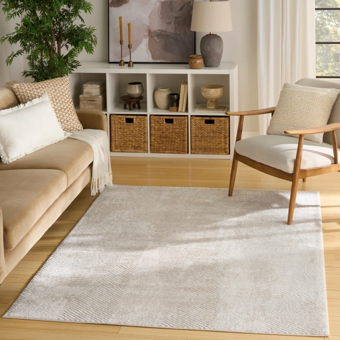 Nourison Dekor Ivory Beige DEK04 4 ft. X 6 ft. Rect. Rug