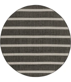 Nourison Positano Black Ivory POS03 4ft. Round Rug