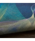 Nourison Nourison Washables Blue Multicolor NWB16 4 ft. X 6 ft. Rect. Rug