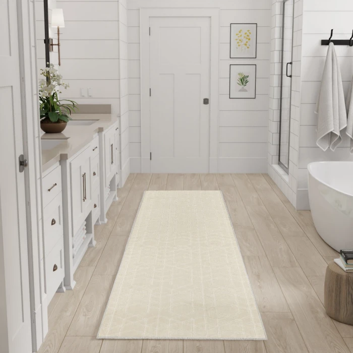 Nourison Home Washable Charm Cream / Ivory WCH01 2ft. x 6ft. Rect. Rug