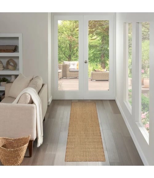 Nourison Courtyard Jute COU01 2 ft. 2 in. X 8 ft. Rect. Rug