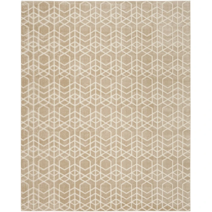 Nourison Home Washable Charm Beige WCH01 8ft. x 10ft. Rect. Rug