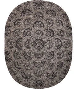 Nourison Home Nourison 2000 Black 2335 7ft.6in. x 9ft.6in. Oval Oval Rug