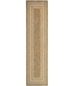 Nourison Home Horizon Indoor/Outdoor HOZ03 Natural 2 ft. 2 in. X 8 ft. Area Rug