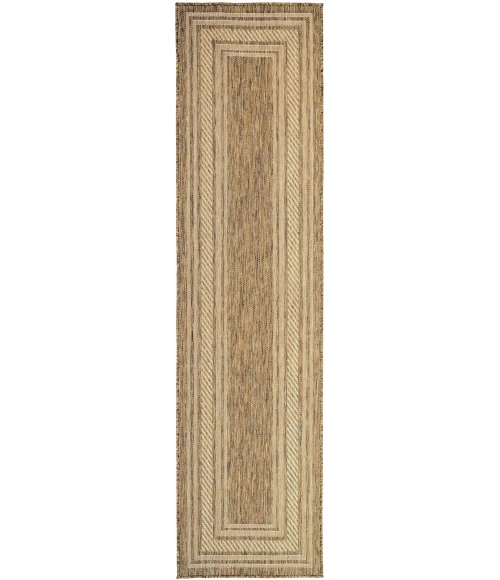 Nourison Horizon Indoor/Outdoor Natural HOZ03 2 ft. 2 in. X 8 ft. Rect. Rug