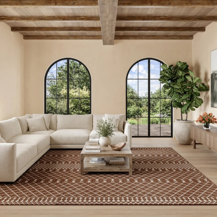 Nourison Positano Natural POS02 12ft. Square Rug
