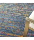 Nourison Passion Blue Multicolor PSN35 5ft.3in. x 7ft.3in. Rect. Rug