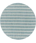 Nourison Positano Aqua Ivory POS03 8 ft. X Round Rug