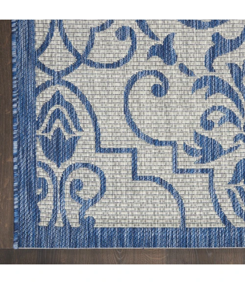 Nourison Home Country Side Blue CTR04 7ft. x 10ft. Rect. Rug
