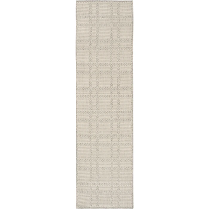 Nourison Home Horizon Indoor/Outdoor Grey HOZ04 2ft.2in. x 8ft. Rect. Rug
