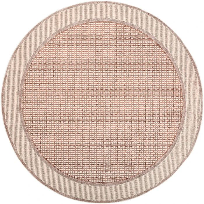 Nourison Nordic Brick Ivory NRC03 5ft. x Round Round Rug