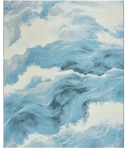 Nourison Home Color Splash Blue CSP05 7ft.10in. x 9ft.10in. Rect. Rug