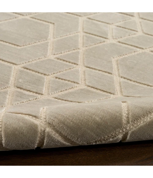 Nourison Washable Charm Silver Ivory WCH01 4 ft. X 6 ft. Rect. Rug