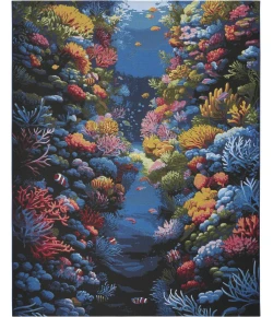 Nourison Color Splash Multicolor CSP03 9ft.10in. x 13ft.2in. Rect. Rug