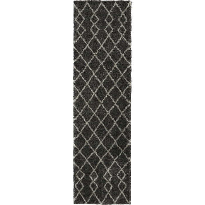 Nourison Home Martil Charcoal MAT01 2ft.2in. x 7ft.3in. Rect. Rug