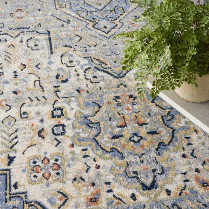 Nourison Nourison Essentials Persian Blue NRE07 6 ft. X Round Rug