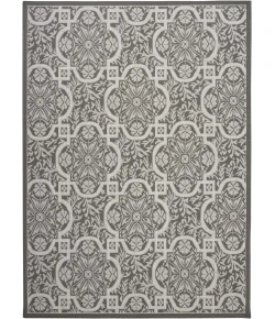 Nourison Home Aruba Grey ARB02 7ft.10in. x 10ft.6in. Rect. Rug