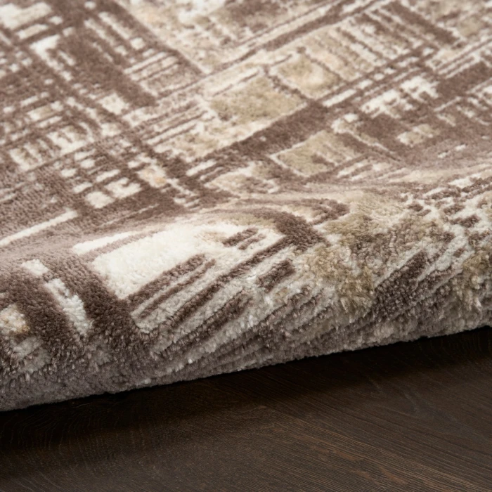 Nourison Dekor Brown DEK11 4 ft. X 6 ft. Rect. Rug