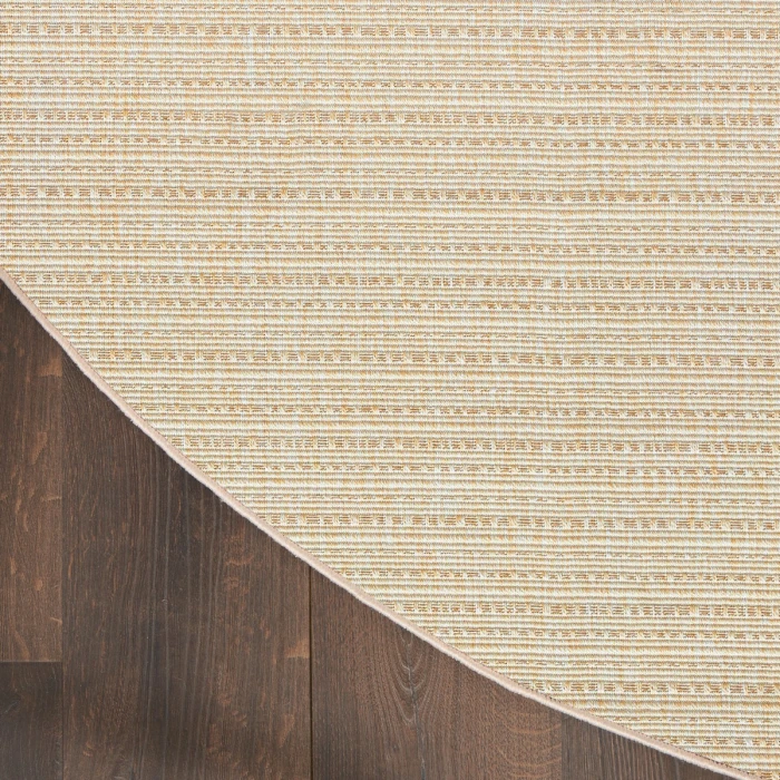 Nourison Tulum Cream TLM01 8 ft. X Round Rug