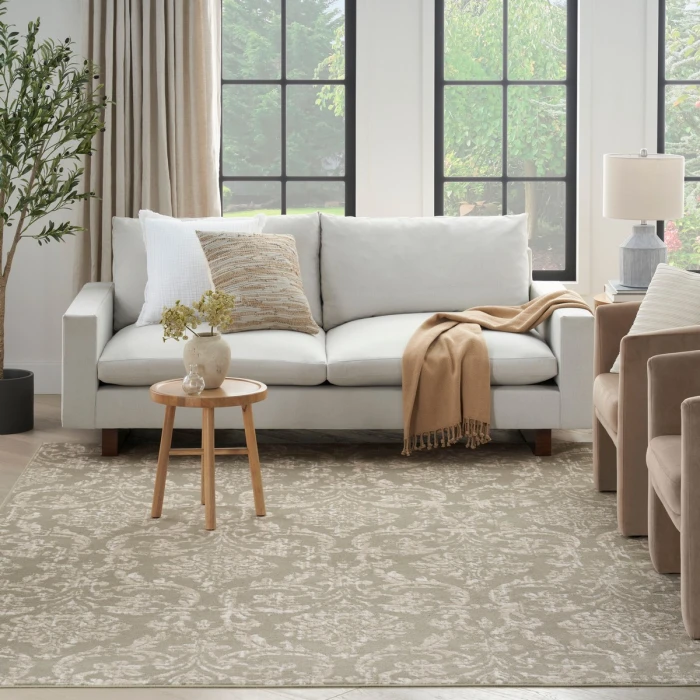 Nourison Jubilant Olive JUB09 8 ft. X 10 ft. Rect. Rug