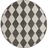 Nourison Positano Black POS04 4ft. Round Rug