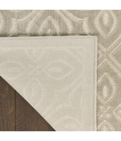 Nourison Home Washable Charm Grey WCH03 5ft. x 7ft. Rect. Rug