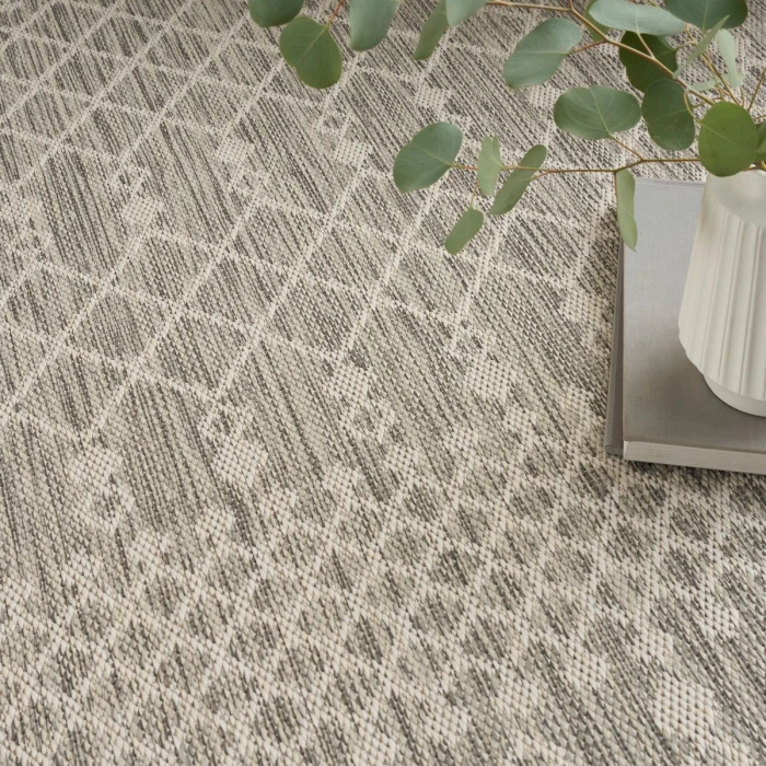 Nourison Positano Light Grey POS02 6 ft. X 9 ft. Rect. Rug