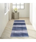 Nourison Launder Navy LDR01 2ft.2in. x 7ft.6in. Rect. Rug