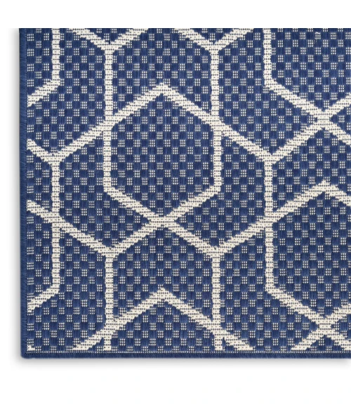 Nourison Horizon Indoor/Outdoor Navy HOZ01 2 ft. 2 in. X 8 ft. Rect. Rug