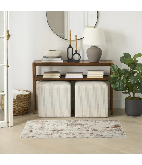 Nourison Home Quarry Cream / Ivory QUA01 2ft. x 3ft. Rect. Rug