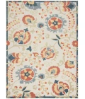 Nourison Aloha Grey Multicolor ALH17 9 ft. X 12 ft. Rect. Rug