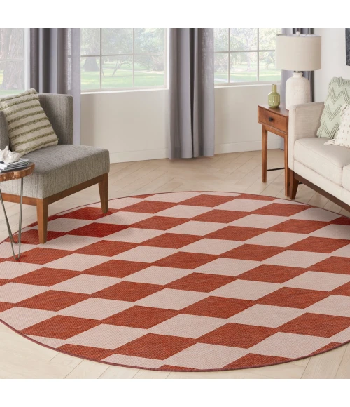 Nourison Positano Terrain POS04 8 ft. X Round Rug