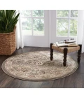 Nourison Home Walden Grey WAL03 3ft.9in. x Round Round Rug