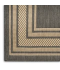 Nourison Horizon Indoor/Outdoor Charcoal HOZ03 4 ft. X 6 ft. Rect. Rug