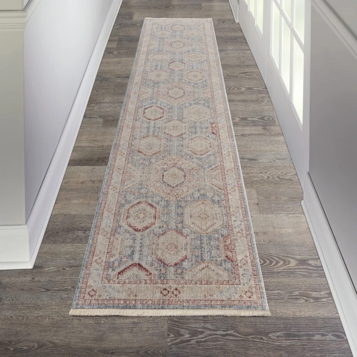 Nourison Home Homestead Blue HMS01 2ft.7in. x 10ft. Rect. Rug