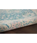 Nourison Tranquil Ivory Turquoise TRA07 5ft.3in. x 7ft.3in. Rect. Rug