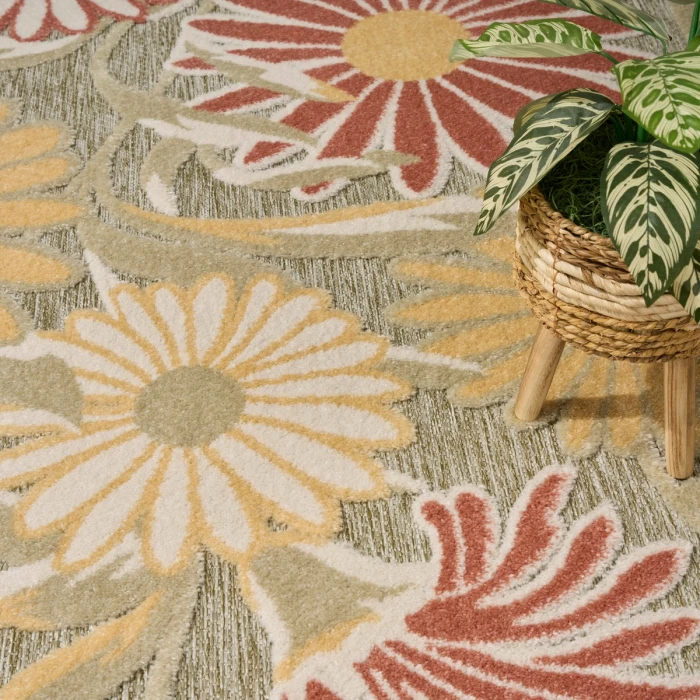 Nourison Aloha Sage Rose ALH33 3 ft. 6 in. X 5 ft. 6 in. Rect. Rug